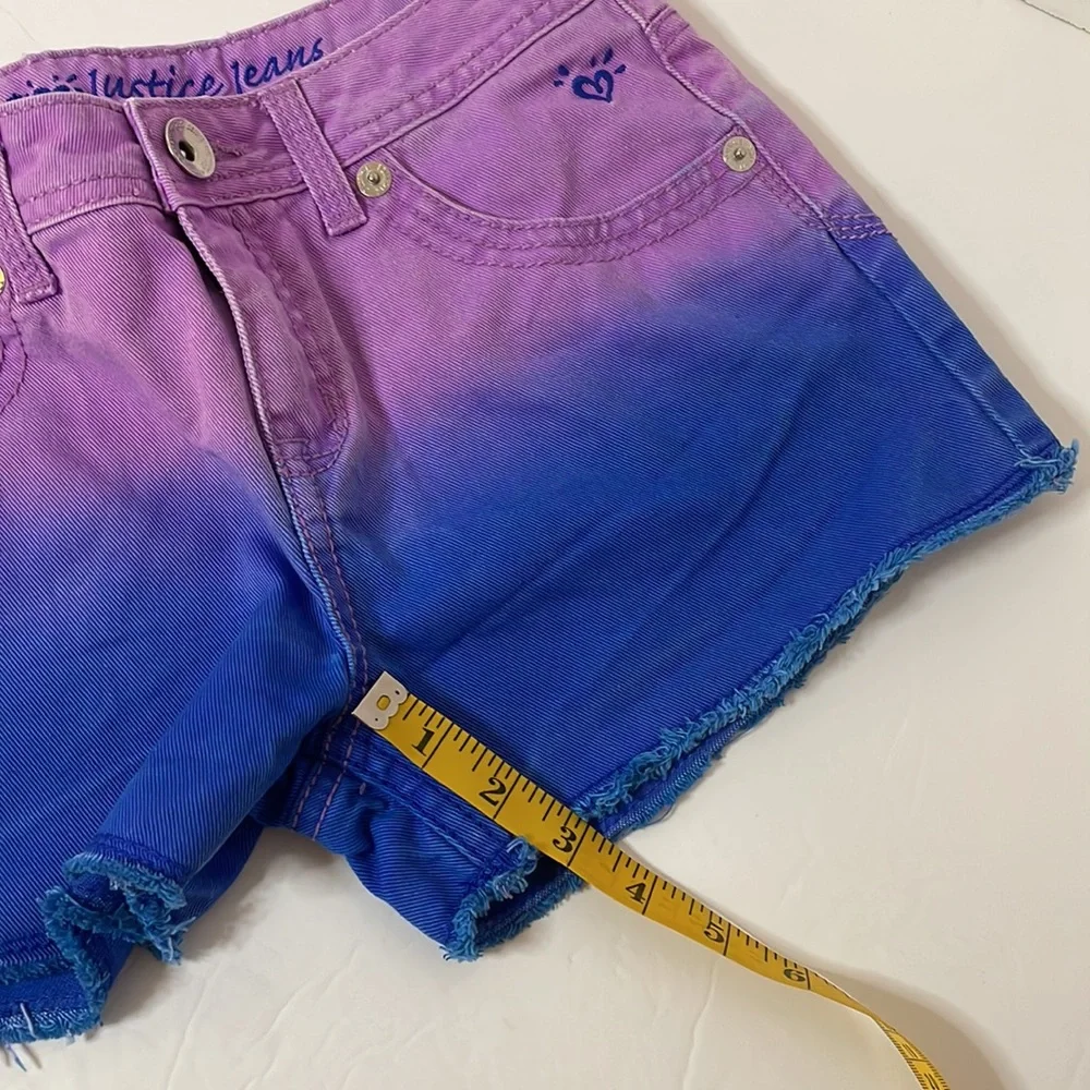 Justice Jeans 2 toned shorts youth size 14R